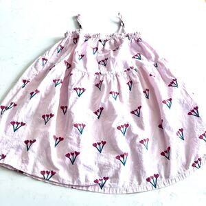 WYNKEN Muted Pink Floral Hearts Amore Sun Dress size 3Y